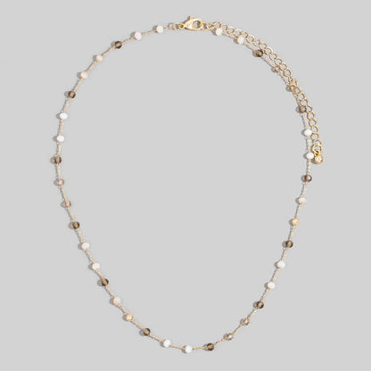 Joselyn Glass Bead Chain Choker Necklace
