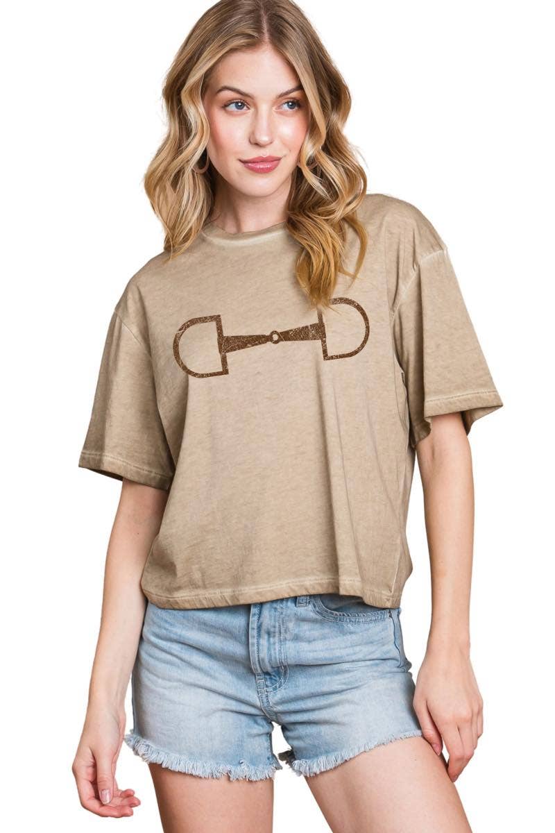 Horse Bit Mineral Washed Tee
