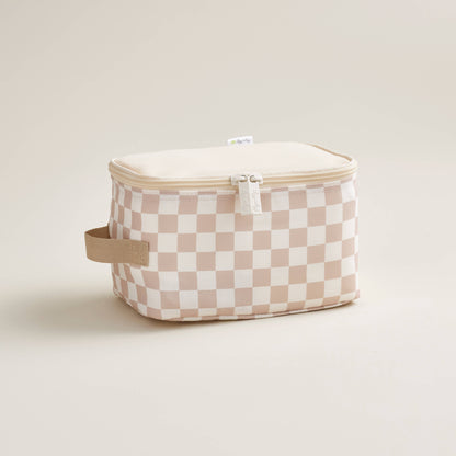 Itzy Ritzy Taupe Checkerboard Pack Like a Boss™ Packing Cubes