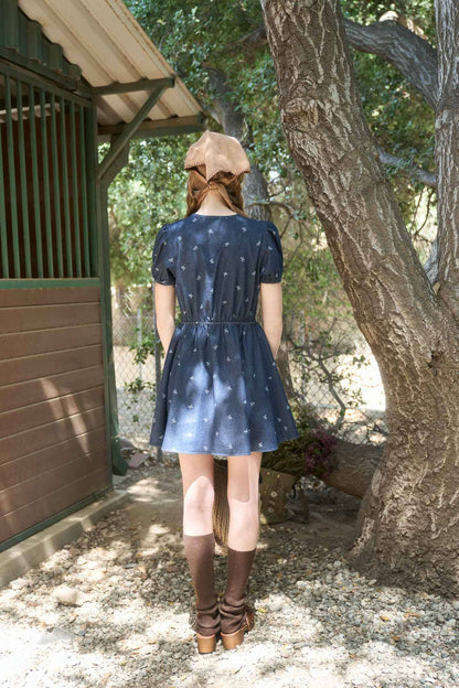Whisper Denim Bow Dress