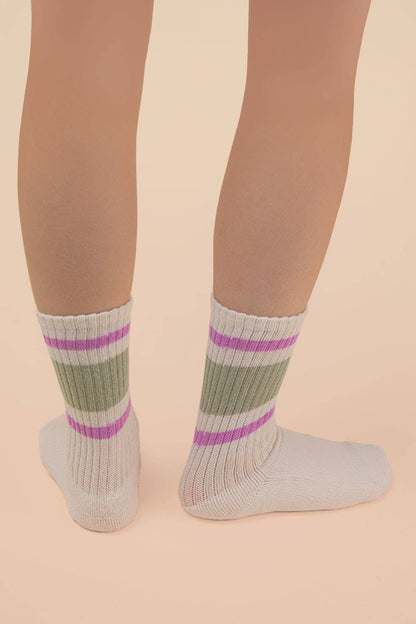 Striped Crew Socks