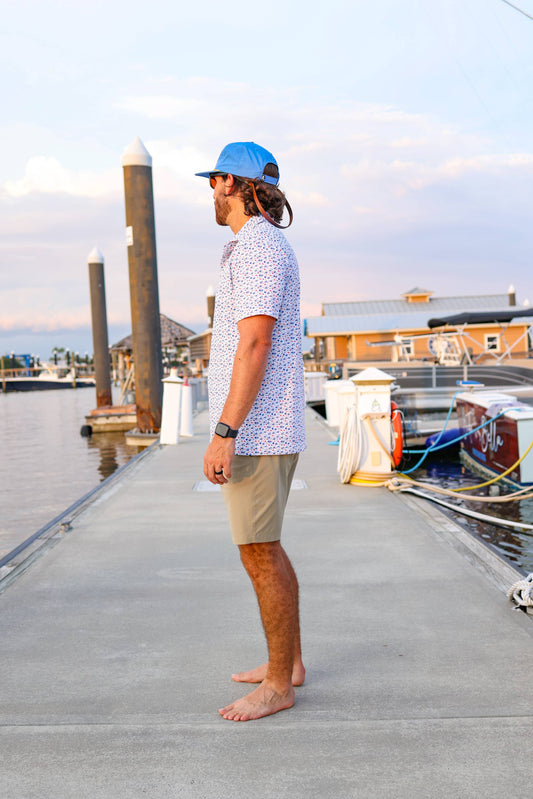 Mens Salt Water Soul Independence Polo
