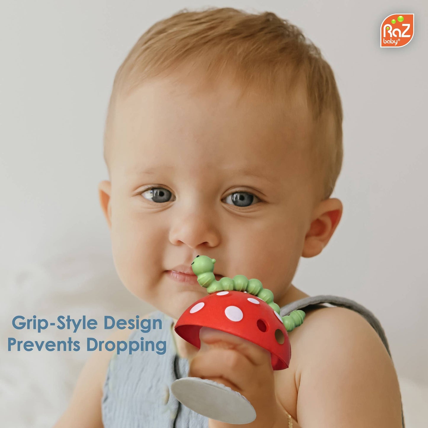 RazBaby Chompy Mushroom Grip Teether