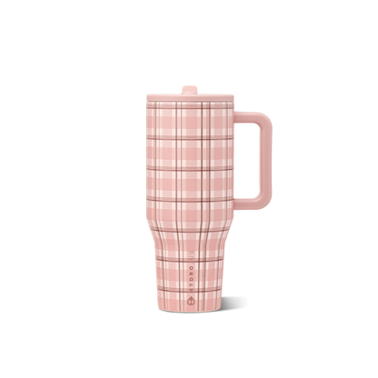 HydroJug Pillow Talk Mauve Plaid Water Bottle