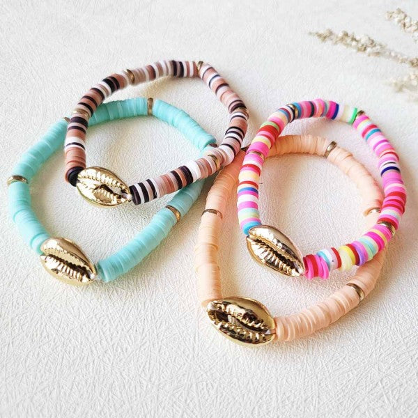 Seashell Heishi Bracelet
