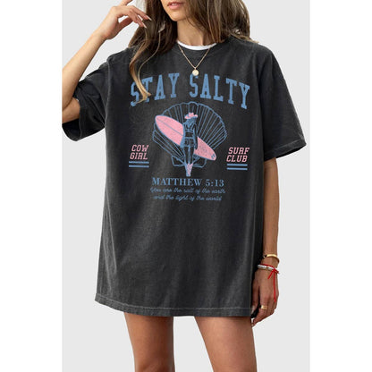 Stay Salty Cowgirl Mineral Tee