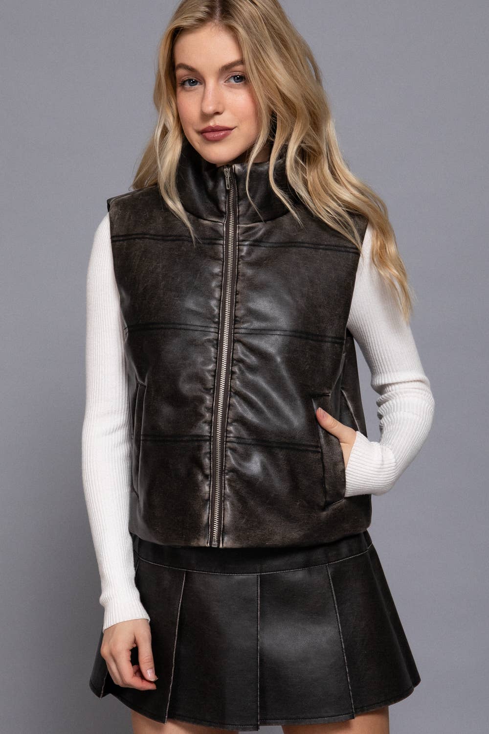 Dakota Vintage Leather Vest