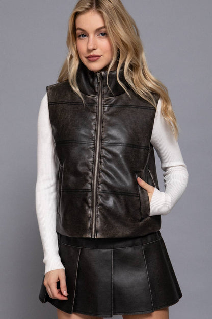 Dakota Vintage Leather Vest