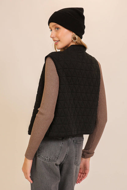 Textured Quilted Vest