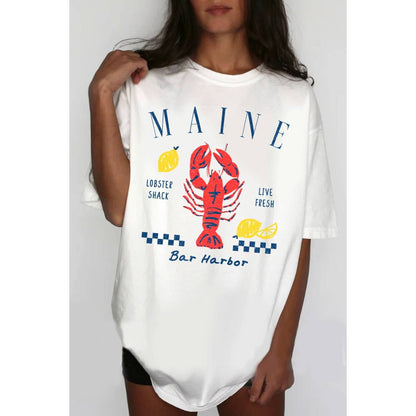 Maine Bar Harbor Lobster Tee