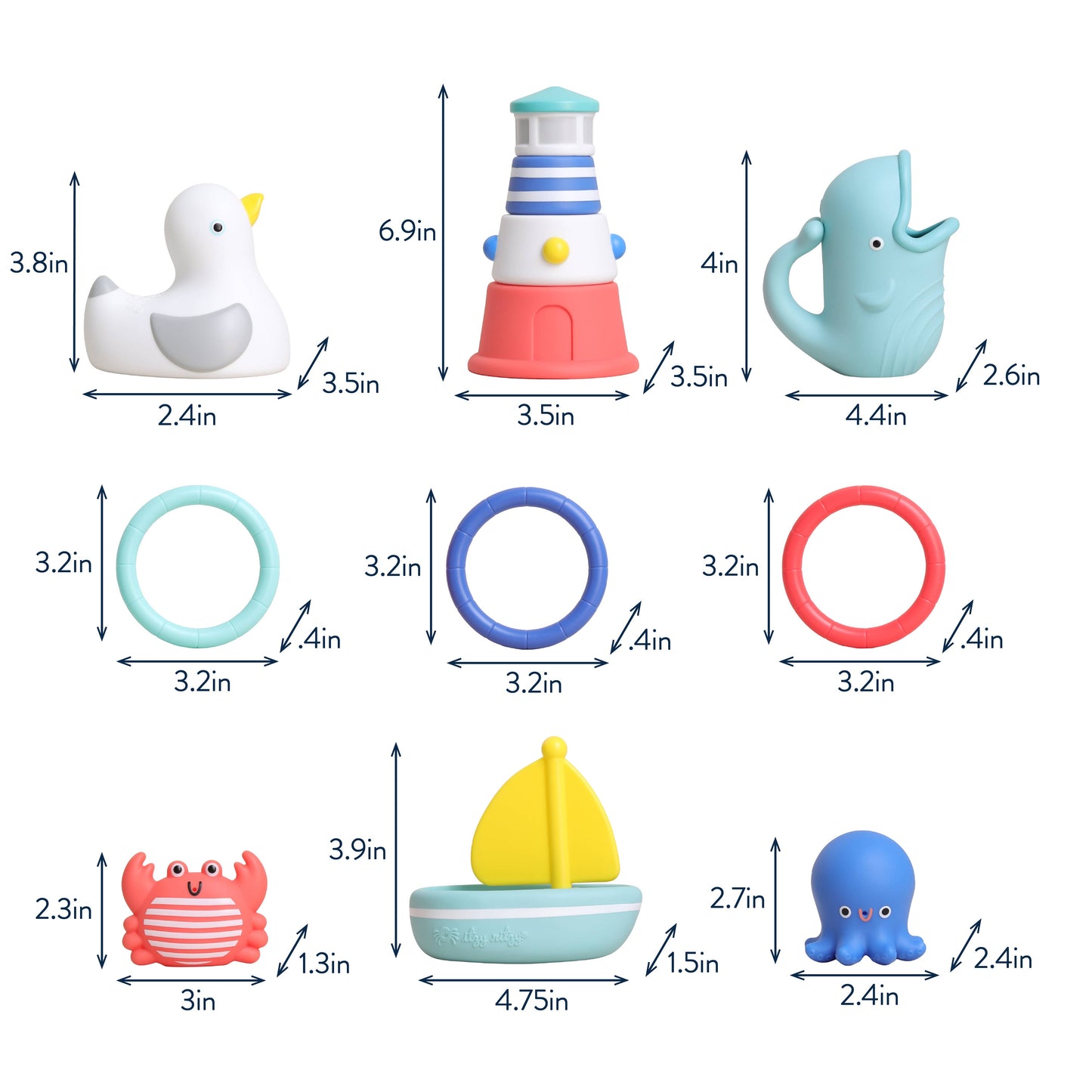 Itzy Ritzy Seaside Splash Gift Set™ Bath + Water Toy