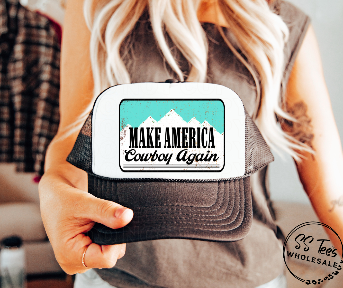 Make America Cowboy Again Trucker Hat