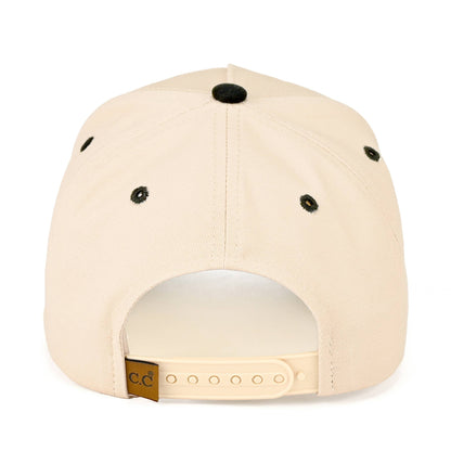 Kids Mini Embroidered Black Hat