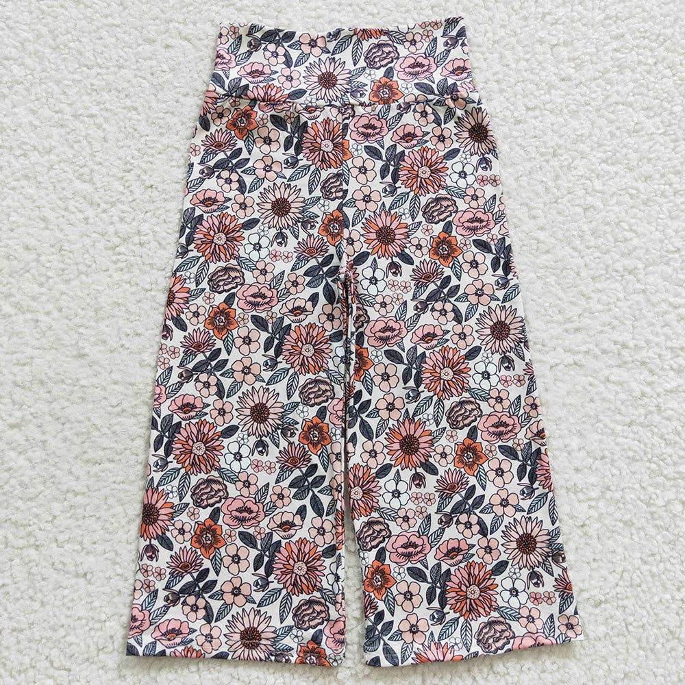 Baby Girls Floral Wide Leg Pants