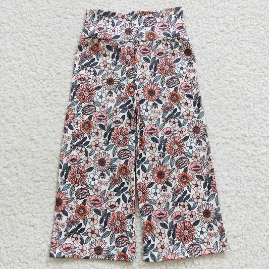 Baby Girls Floral Wide Leg Pants