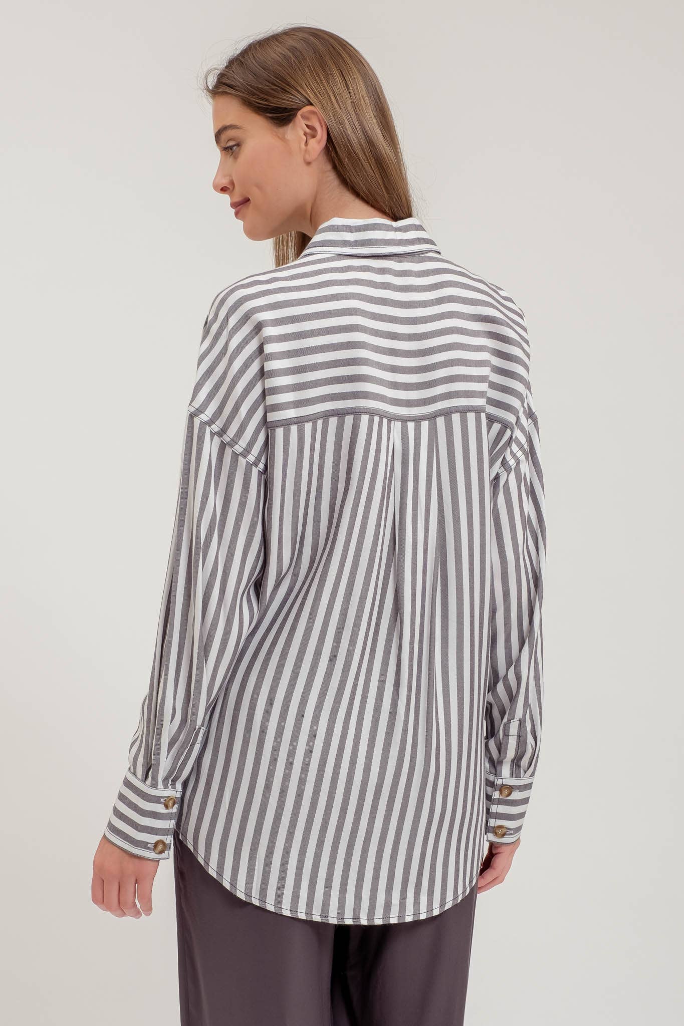 Carlin Wide Striped Buttondown