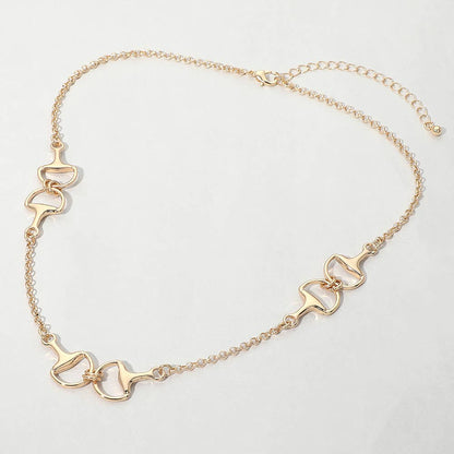 McRae 3 Horsebit Link Chain Necklace
