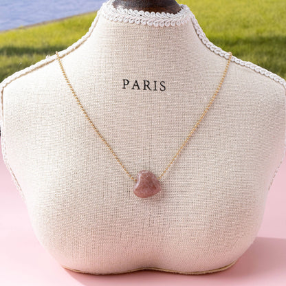 Constance Natural Stone Heart Necklace