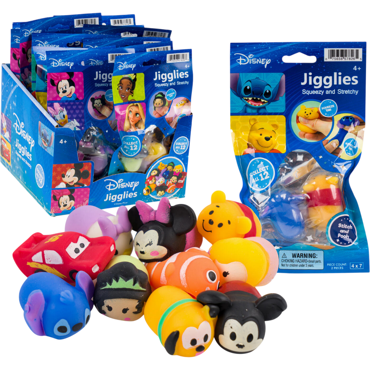 Character Jigglies Squeezy and Stretchy Toys