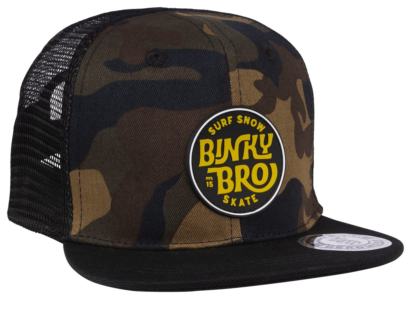 Boys Binky Bro Flat Top Camo Hat