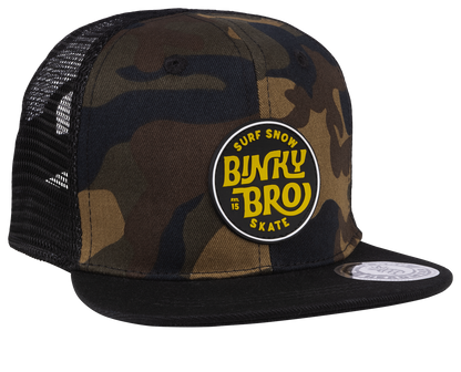 Boys Binky Bro Flat Top Camo Hat