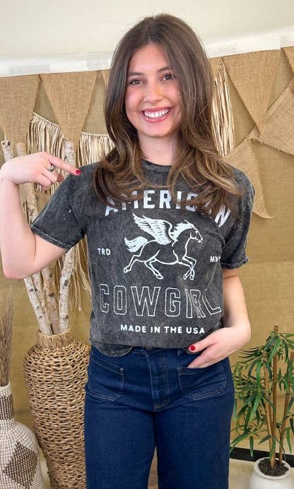 American Cowgirl Mineral Tee