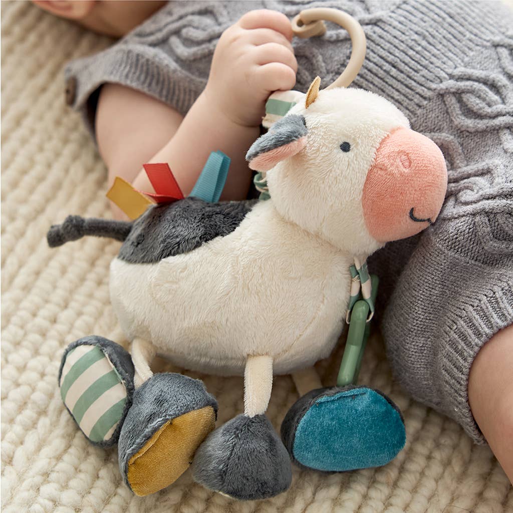 Itzy Ritzy Cow Friends Link & Love™ Activity Plush