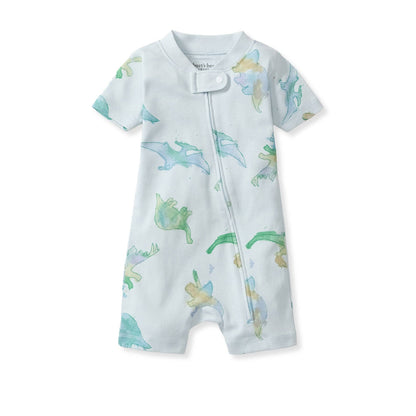 Baby Boys Burt's Bees Dino Sleeper Romper