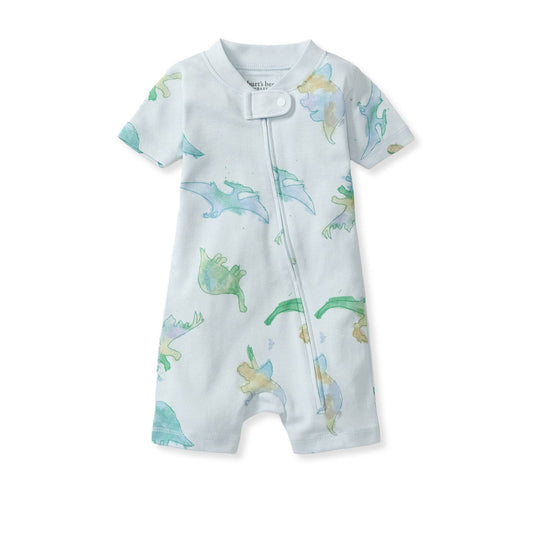Baby Boys Burt's Bees Dino Sleeper Romper