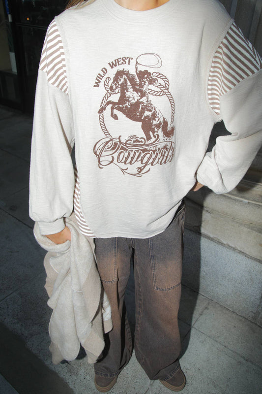 Wild West Cowgirls Ivory Top