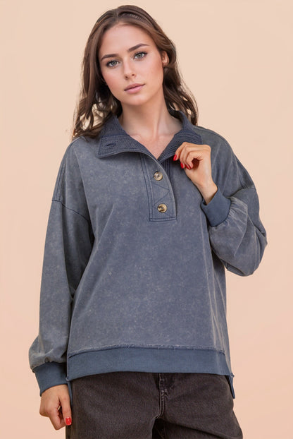 Runa Mineral Button Top