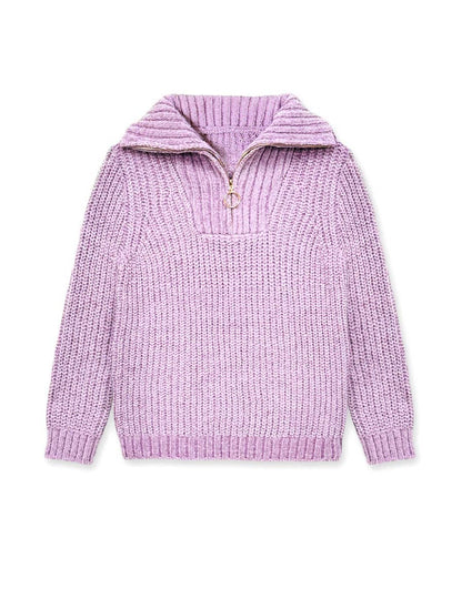 Girls Lurex Chenille Pullover