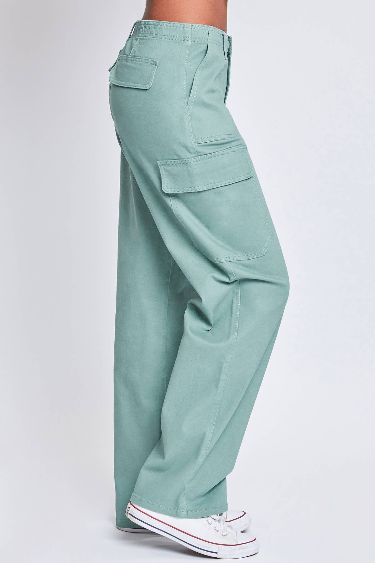 YMI 90s Cargo Straight Leg Teal Pant