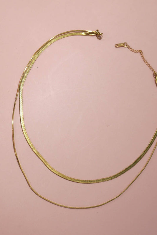 Darya 2-Layered Snake Chain Necklace