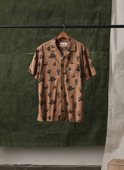 Mens Silverfall Brain Fried Desert Buttondown Shirt