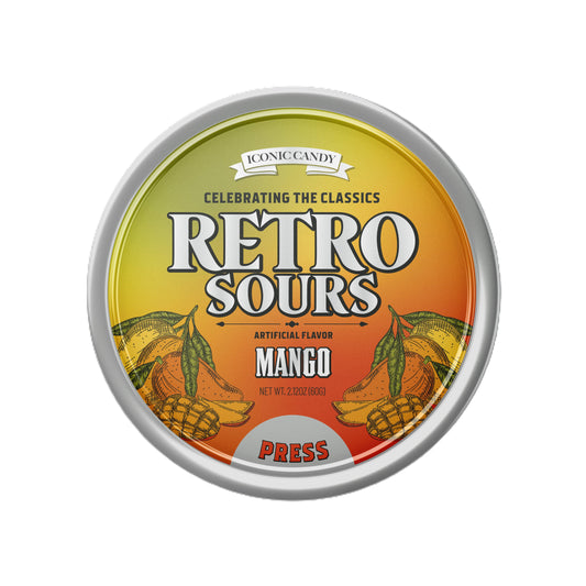 Retro Sours Mango Candy Tin