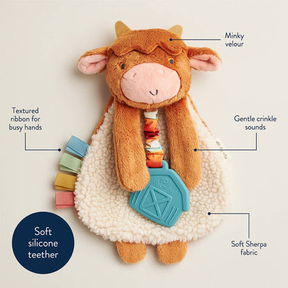 Itzy Ritzy Highland Cow Itzy Friends Lovey™ Plush