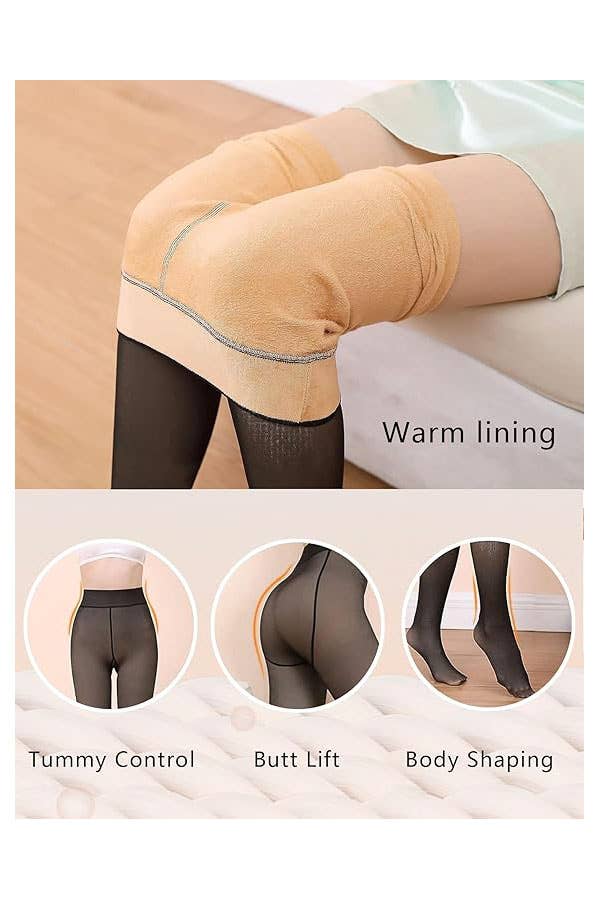 Hosiery with Fleece Lining