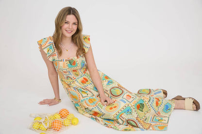 Hollis Colorful Fruit Smocked Dress