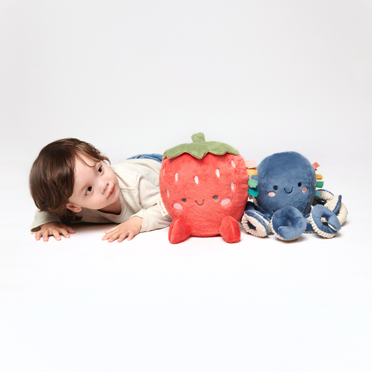 Itzy Ritzy Sweetie Snuggles™ Plush: Strawberry