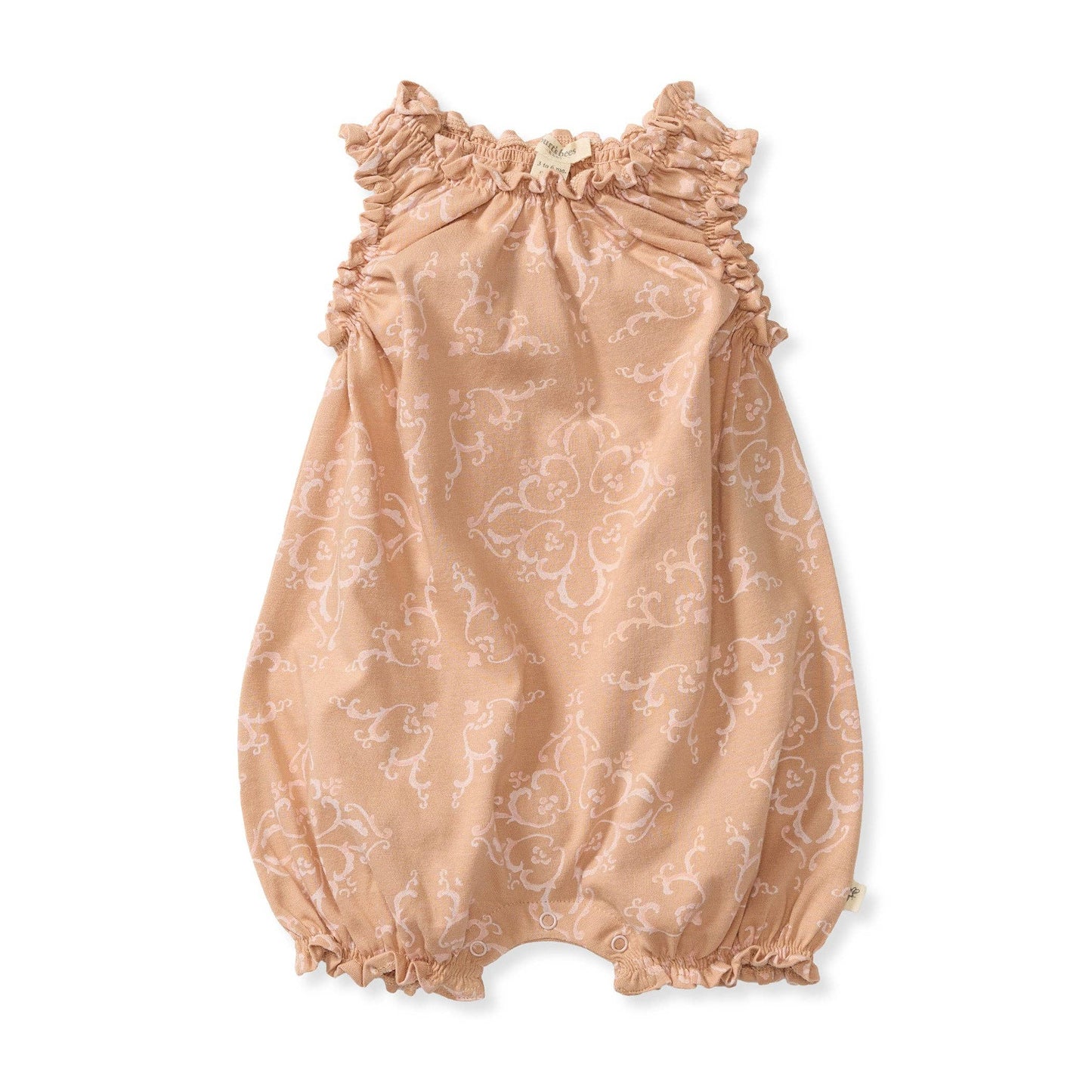 Baby Girls Burt's Bees Croatian Tile Bubble Romper