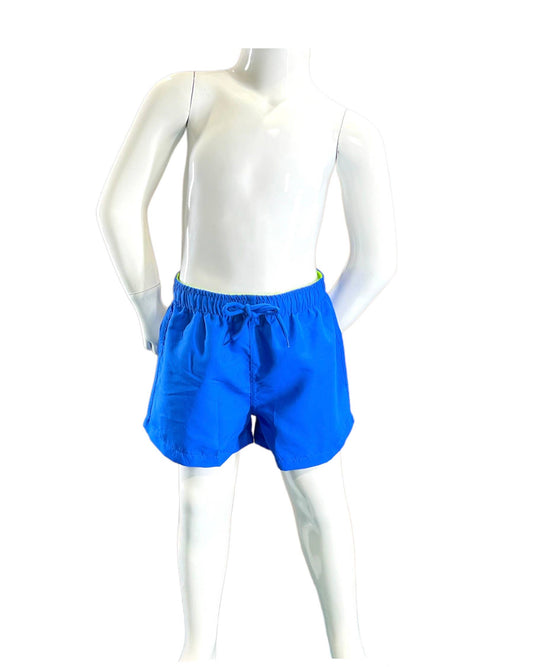 Boys Solid Royal Blue Swim Trunks