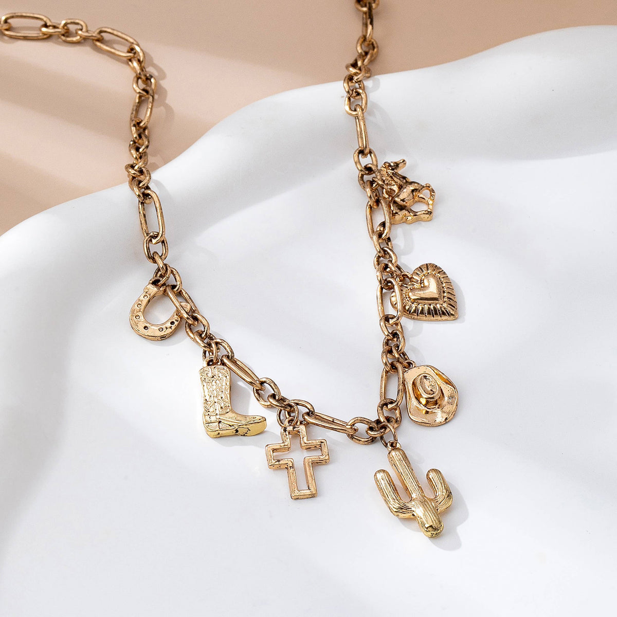 Nevada Cactus Charm Necklace