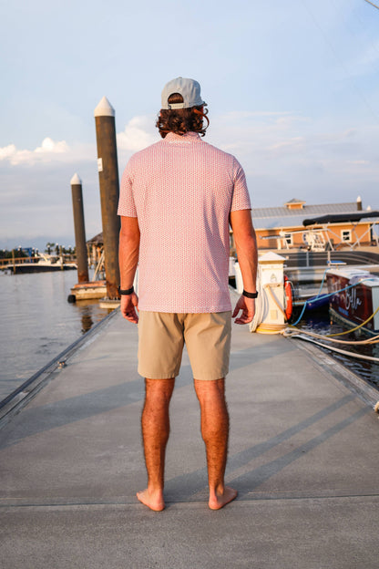 Mens Salt Water Soul Agave Polo