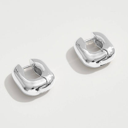Virginia Square Huggie Hoop Earrings