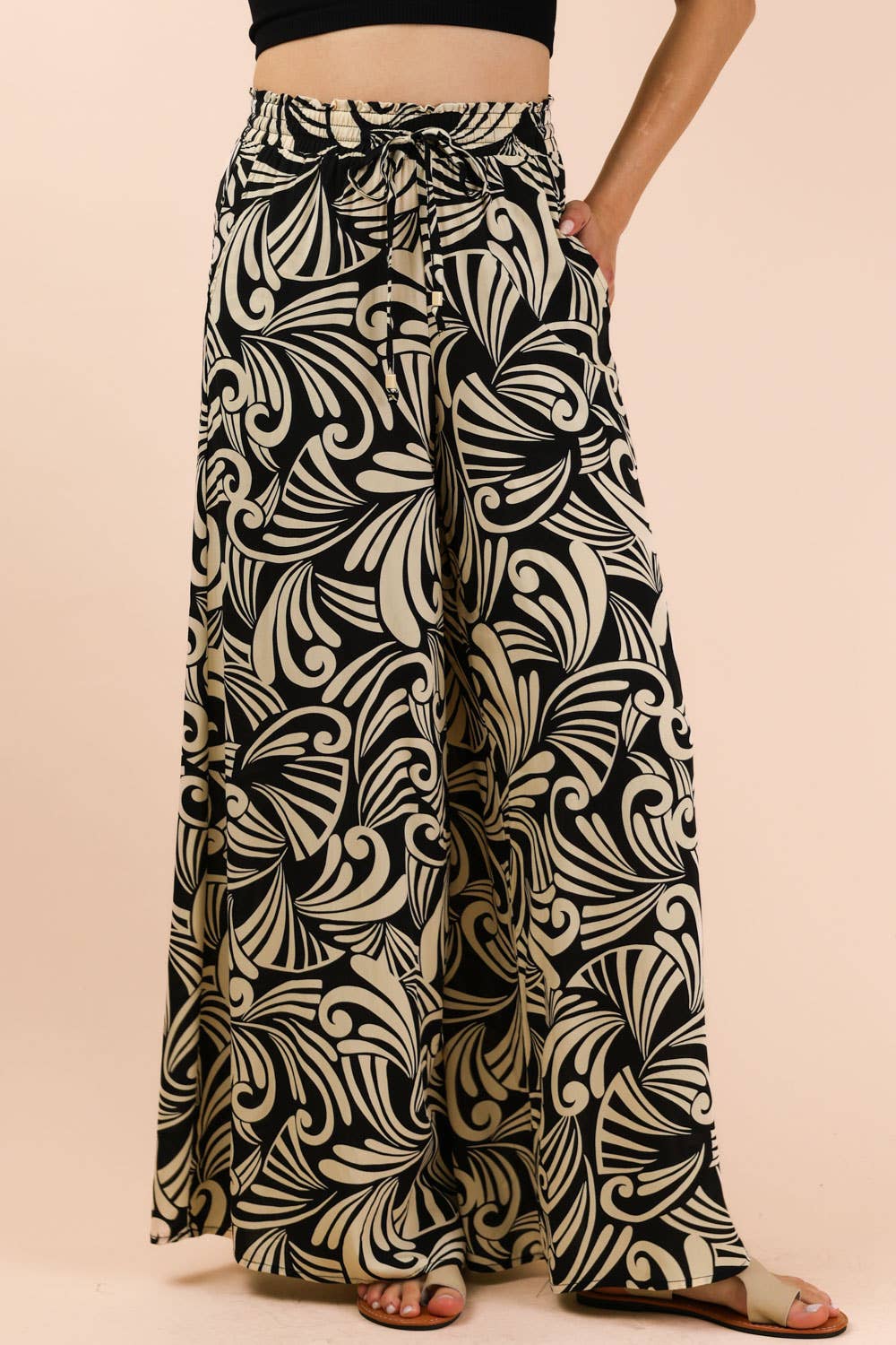 Imogen Graphic Wide Leg Pants