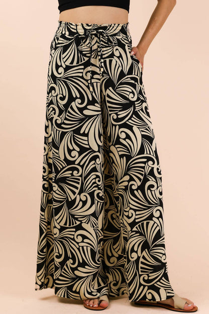 Imogen Graphic Wide Leg Pants