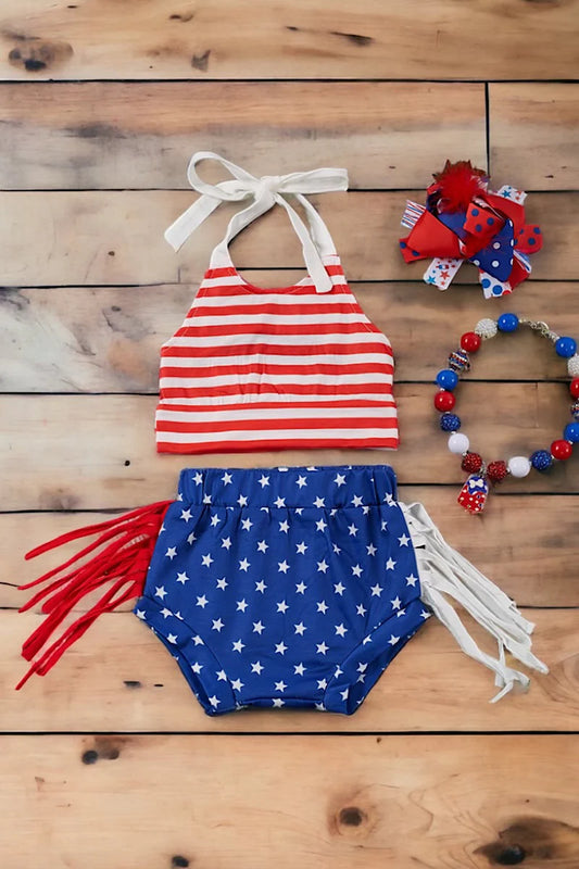 Baby Girl Patriotic Bloomer Set