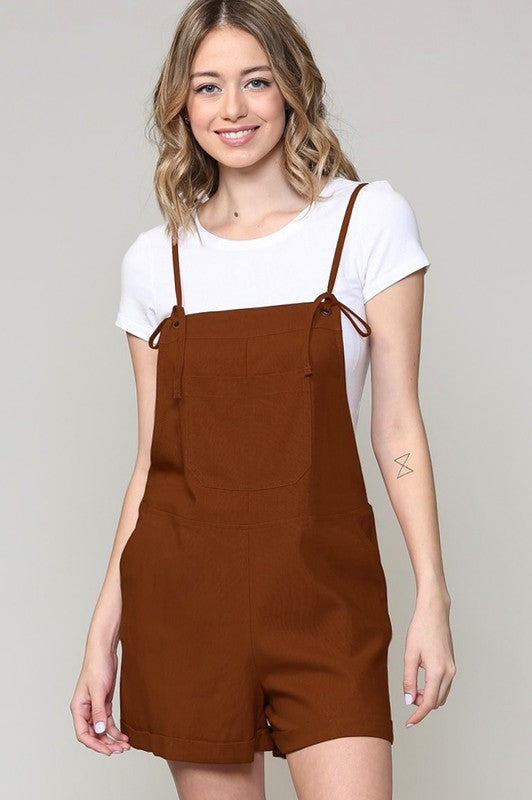 Linen Overall Romper