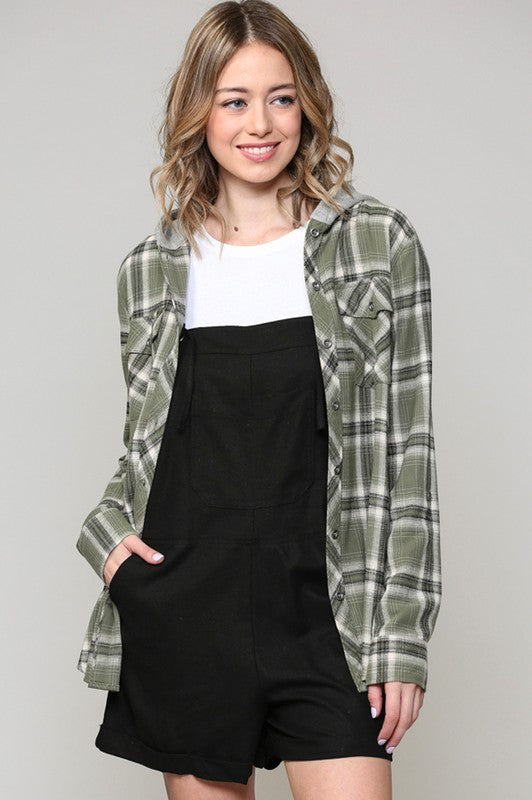 Linen Overall Romper